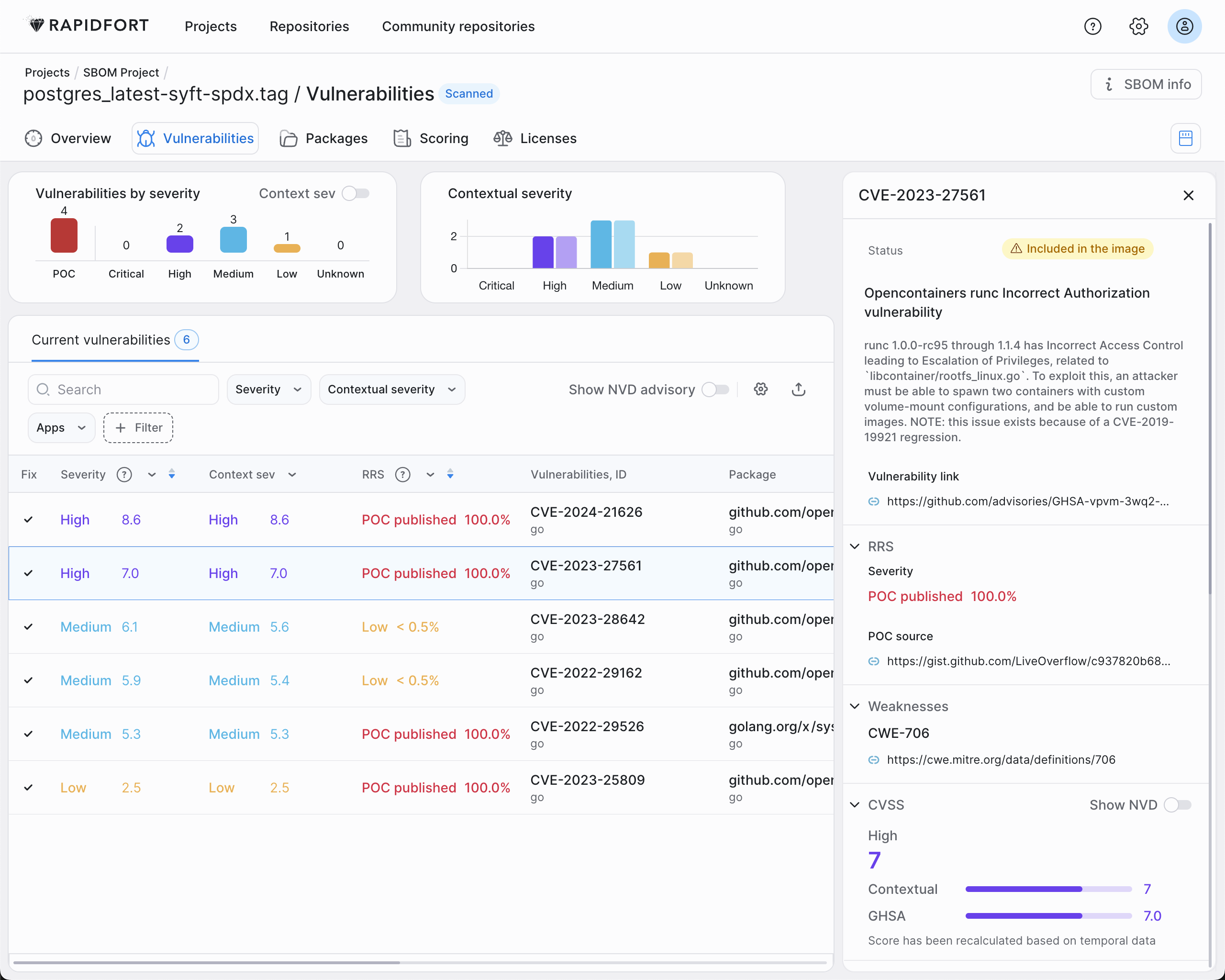 SBOM vulnerabilities