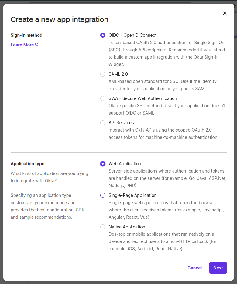 Okta Configuration